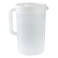 thumbnail image 2 of Plastic Pitcher with Lid, Ongmies Iced Tea Pitcher for Fridge, Round Plastic Pitcher Large Capacity High Temperature Cold for Juice Tea, 2 of 9