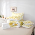 thumbnail image 6 of Homewish Goth Skull Moth 7-Piece Twin Bedding,Moon Floral Bedding Comforter Set,Yellow,Halloween Bed Set,Reversible, 6 of 8