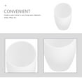 thumbnail image 3 of HINTRMENT 5Set Light Shades For Lamps Horseshoe White PE Dust Protection For Living Room, 3 of 8