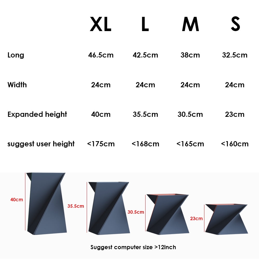 Levit8 - The flat folding portable standing desk, Laptop Stand, Sit to Stand, Flat to Raised Surface, No Assembly, Large