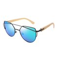 thumbnail image 2 of Gafas de sol unisex con montura de madera de bambú natural para deportes al aire libre 06 jinwen Gafas de sol de madera de moda, 2 of 8