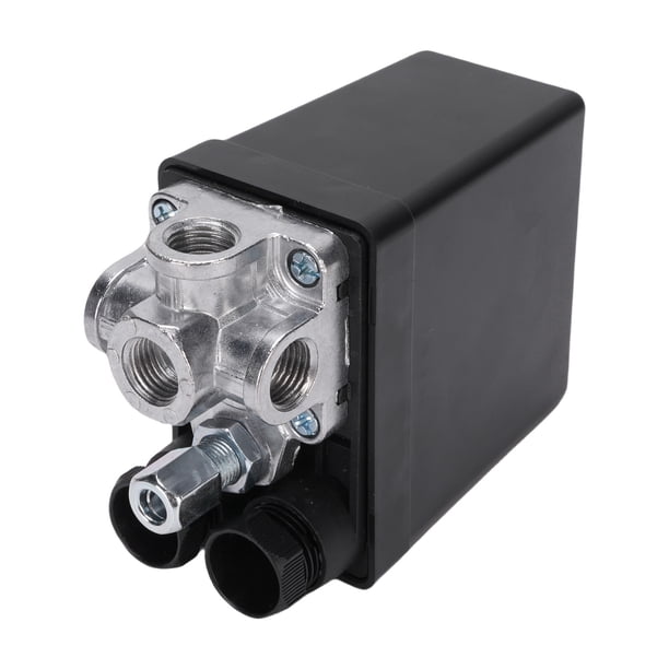 Interruptor De Control De Presión De 4 Puertos, Alta Precisión A Prueba De Abrasión 90PSI -120PSI 240V 20A Interruptor De Presión Del Compresor De Aire Para Industrial