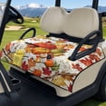 thumbnail image 3 of COEQINE Golf Cart Seat Covers Blanket, Travel Sports Cart Seat Cushion Covers for 2 Person Seats Club Car, Universal Golf Accessories for Autumn Decor, Fall Harvest Pumpkin Maple Leaf, 3 of 8