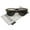 Tortoise / Smoke, variant on zeroUV - Large Retro Classic Glass Lens Casual Horn Rimmed Sunglasses - 54mm