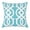 Turquoise, variant on Nandini Yellow Abstract Polyester 20 in. x 20 in. Throw Pillow