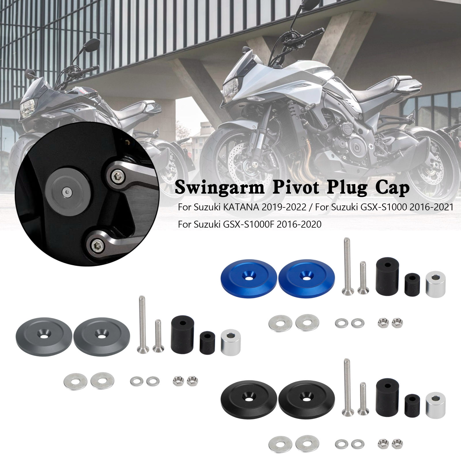 Swingarm Pivot Plug Cap For Suzuki KATANA GSXS1000 GSXS1000F 2016