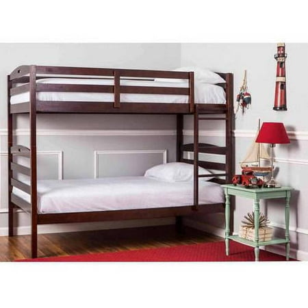 - Dream On Me Nova 2-in-1 Convertible Twin Over Twin Wood Bunk Bed, Espresso