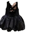 thumbnail image 5 of Vestido sin mangas y espalda descubierta negro para niñas, falda con capullos de flores para niñas pequeñas, falda de princesa con chaleco de verano, 5 of 5