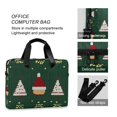 thumbnail image 4 of FORMRS 16" Laptop Bag Carrying Sleeve Case with Handle Travel Shoulder Briefcase, Christmas Santa Hats, 4 of 8