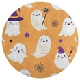 thumbnail image 2 of Cute Halloween Ghosts Pattern Round Area Rugs for Bedroom Living Room, 6FT Soft Comfy Indoor Circle Carpets, Carpet Home Decor Floor Mat, 2 of 6