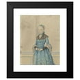 thumbnail image 2 of Isaac Lodewijk la Fargue van Nieuwland 15x18 Black Modern Framed Museum Art Print Titled - Portrait of Maria Van Ijsseldijk, Standing Knee Piece (1736 - 1805), 2 of 5