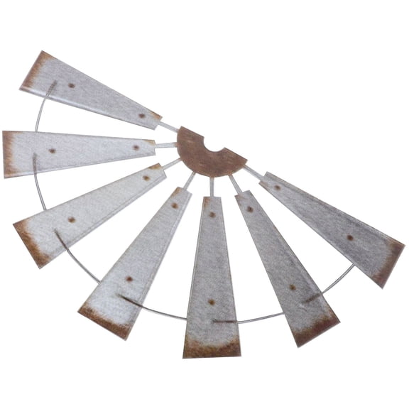 Homoyoyo Vintage Rustic Iron Windmill Wall Decor Farmhouse Style Home Decoration for Living Room Bedroom