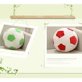 thumbnail image 3 of KAKOWELY Almohada creativa de balón de fútbol, cojines de peluche para el hogar y la oficina (rojo y blanco, 20 cm), 3 of 4
