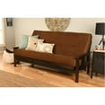 thumbnail image 2 of Pemberly Row Full Traditional Suede Fabric Futon Mattress in Chocolate Brown, 2 of 5