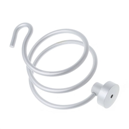 Aluminum Hair Dryer Rack Wall Mounted Bathroom Flat Spiral Stand Holder Hanger