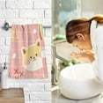 thumbnail image 6 of Coolnut Childish Shiba Inu Patterned Hand Towels 2 PCS, Cotton Bath Towel for Drying Face Hands Body Decorative Water Absorbent Lightweight Towels for Bathroom Ktichen Travel Gym, 16"x28", 6 of 6