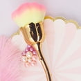 thumbnail image 4 of Brocha de maquillaje de rosa grande, plumero de uñas, brocha de maquillaje de base, brocha para polvo y brocha para rubor para el juego de brochas de maquillaje diario, regalo de rosa MFZFUKR CPB-US-HPP188-2, 4 of 5
