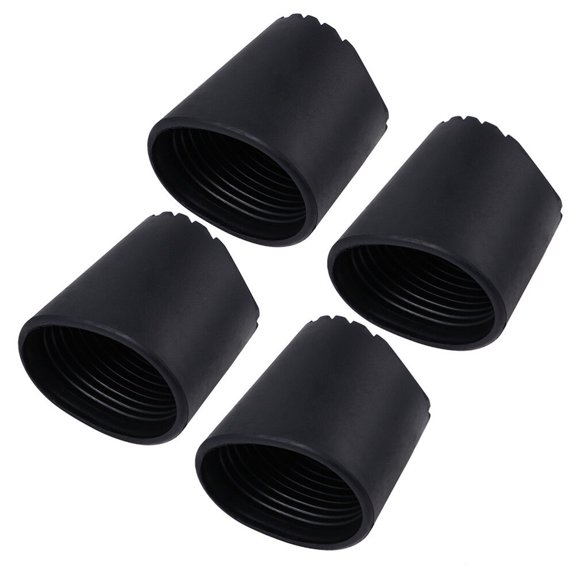 SUTENGDA 4 Pcs Pieds d'Échelle en Caoutchouc Antidérapants Durables Coussin de Marche (Rond)