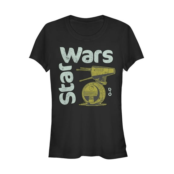 Junior's Star Wars: The Rise of Skywalker D-0 Roll Graphic Tee Black X Large
