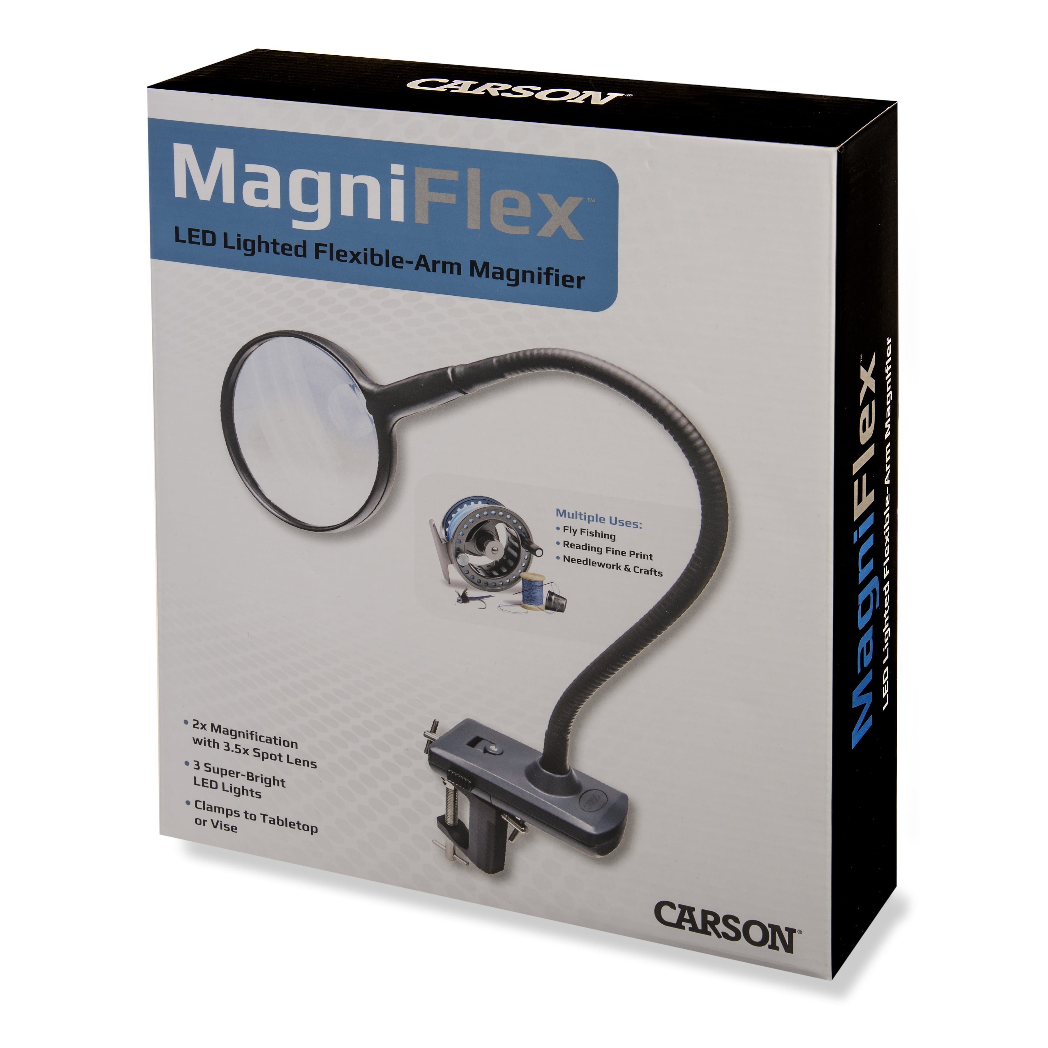 SE - Magnifier - Handheld, 2-in-1 UV/LED, 4 LED, 1 UV - MB606-2XUV