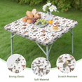 thumbnail image 4 of Forest Fairy Princess Pattern Square Fitted Tablecloth with Elastic Edge,Square Table Cover,Washable Elastic Table Cover for Home Kitchen Party Decor 34"x34", 4 of 6