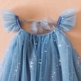 thumbnail image 7 of Zanarzt Baby Tutu Dress Toddler Baby Dress Tulle Tutu Flower Girl Dresses Flower 1st Birthday Girl Outfit Blue,5-6 Years, 7 of 7