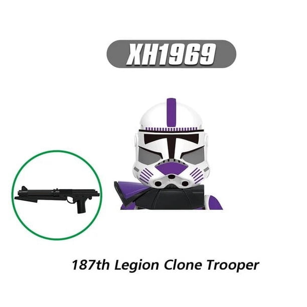 Star Wars X0344 soldado clon de arco Echo Tup bloques de construcción 442nd 187th Legion Wolfpack cometa figura de ladrillo figuritas chico juguete