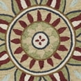 thumbnail image 7 of Ox Bay Evie 4' Round Red/Green Floral Medallion Indoor Area Rug, 7 of 7
