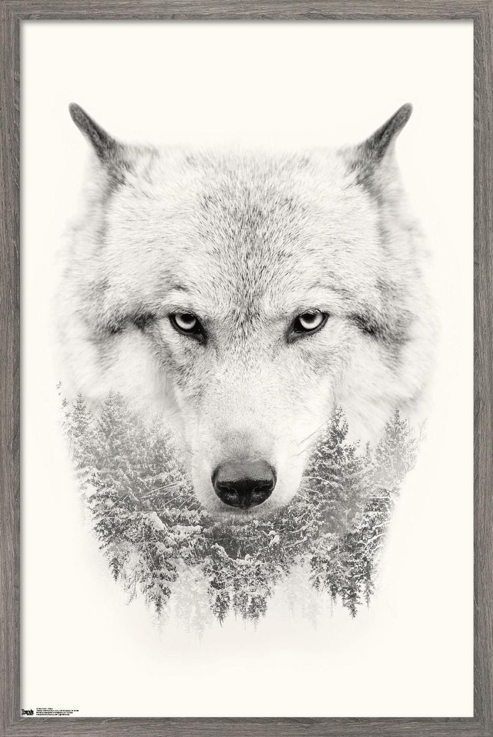 Wolf - Trees Wall Poster, 22.375" x 34"