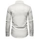 thumbnail image 3 of Men's Solid Color Striped Long Sleeve Shirt Men's Casual Fashion Shirt4XL, 3 of 4