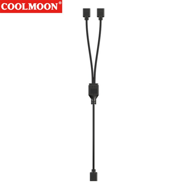 DQrwqpou Divisor Ventilador Chasis ARGB 30 Cm 1 A 2/3/4 para Ventiladores Tira PC (negro 1 A 2)