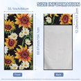 thumbnail image 7 of Bulopur Sunflower Car Towel Seat Covers for Summer Washable Bucket Seat Protector for SUV Vehicle Sedan Truck Easy to Install Athletic Running Towel 2025, 7 of 7