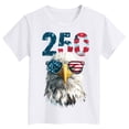 thumbnail image 5 of mgoYE 250 Years 1776-2026 250th Birthday Eagle T-Shirt for Celebrate 250th Anniversary of America Patriotic Tee 250 Short-Sleeved Top for Girls Boys 250th American Anniversary(White,3-4 Years), 5 of 5