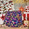 thumbnail image 5 of Fuzoiu Paint Butterflies Print Christmas Gift Bag,Burlap Gift Bag with Drawstring Closure & Hang Tag,Perfect for Holidays, Birthdays, and Special Occasions-Small, 5 of 7