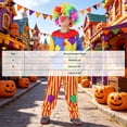 thumbnail image 3 of Faraee 4PCS Kids Clown Costume Set Boys and Girls Funny Circus Clown Halloween Outfits Colorful Long Sleeve Shirt Stripes Pants Clothes with Wig and Red Nose, 3 of 9