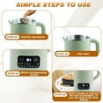 thumbnail image 4 of SONGAUN Soy Milk Maker Machine,20Oz Automatic Nut Milk Maker with 10 Blades,Smart Cold and Hot Dairy Soybean/Oat/Maker Machine,Soup Maker with Delay Start/Keep Warm/Self-Cleaning/Filtering(White), 4 of 8