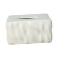 thumbnail image 3 of Caja de pañuelos rectangular, dispensador de pañuelos, caja rectangular para guardar servilletas blanco, 3 of 9