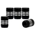 thumbnail image 1 of 5 tapones antipolvo para válvulas de neumáticos de aluminio para coche, color negro, 1 of 4