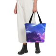 thumbnail image 4 of KLL Tote Bag for Women Dreamy Colorful Starry Sky Print Shopping Grocery Reusable Bags for Office School Shopping Travel, 4 of 6