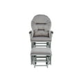 thumbnail image 4 of Suite Bebe Madison Glider & Ottoman, Grey Finish with Light Grey Cushions, 4 of 4