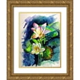 thumbnail image 1 of Kovacs, Anna Brigite 15x18 Gold Ornate Wood Framed with Double Matting Museum Art Print Titled - Water Lilly, 1 of 4