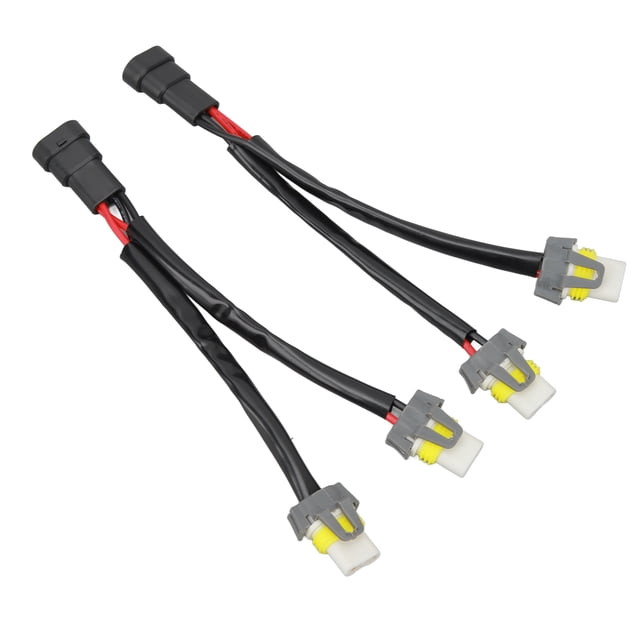 Cable del arnés de cableado del enchufe del faro cable de conversión macho a hembra duradero de cobre para faros 2 piezas resistente al calor para camioneta enchufe de cable ANGGREK Otros