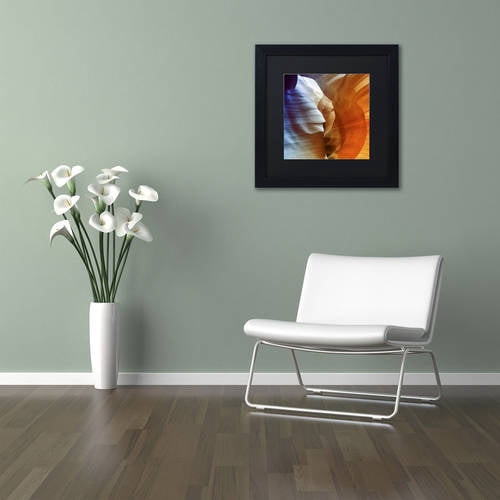 Trademark Fine Art "Antelope Canyon" Canvas Art by Philippe Hugonnard, Black Matte, Black Frame