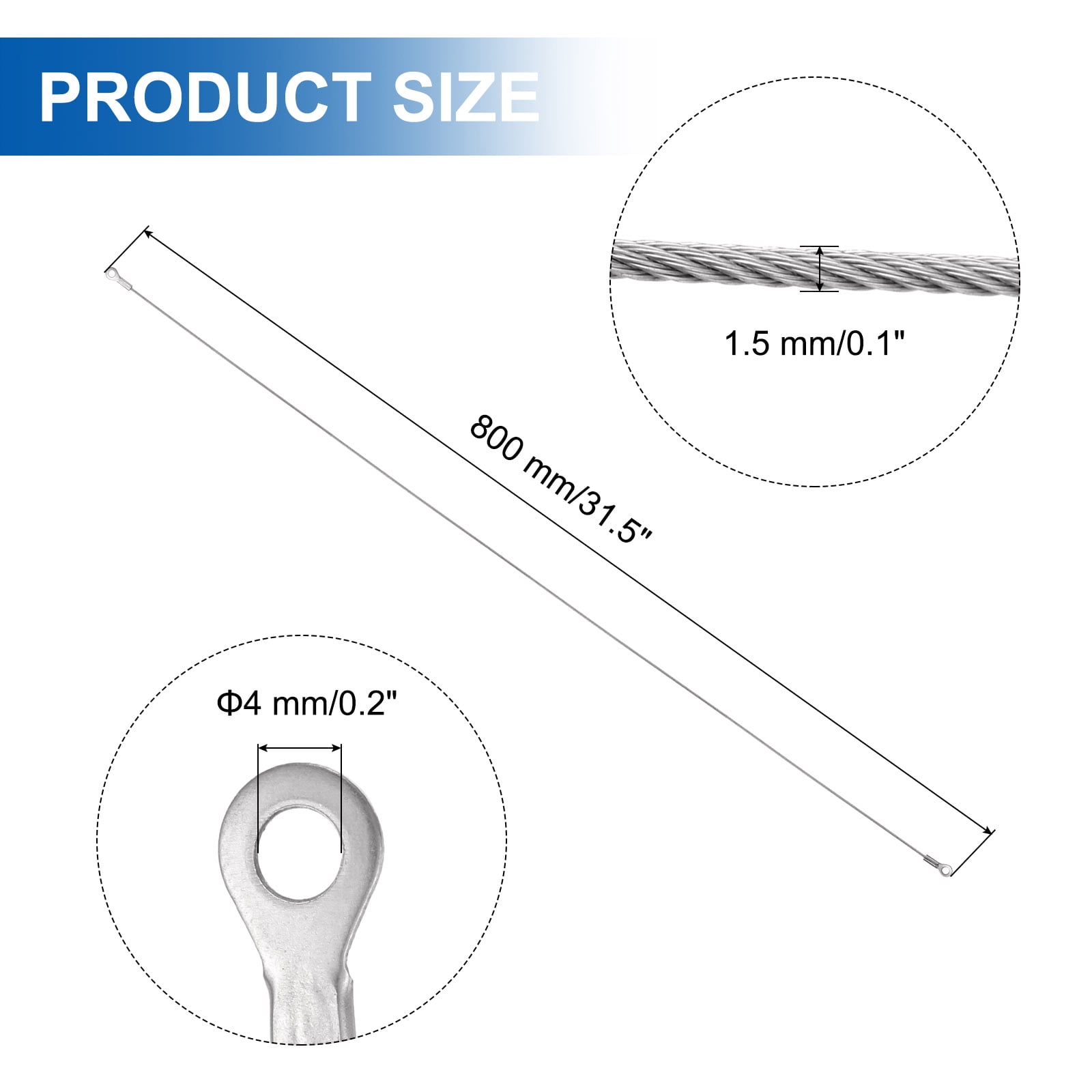 Unique Bargains Durable 304 Stainless Steel Cabinet Door Restraint Hinge Limiter 32"