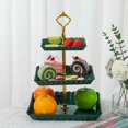 thumbnail image 6 of Lilixerw 3 Tier Cake Stand Wedding,Square Dessert Fruit Refreshment Cupcake Stand for Tea Party Serving Platter, 6 of 6
