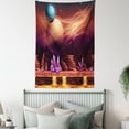thumbnail image 4 of Fantasy House Decor Wall Hanging Tapestry, Fantasy Spot with Golden River in Mars with Nebula and Other Planets Solar Zodiac Theme, Bedroom Living Room Dorm Accessories, 60 X 80 Inches, by Ambesonne, 4 of 5