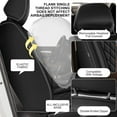 thumbnail image 4 of LAONNVIR Car Seat Covers Fit for Volvo XC40 2019-2022 Full Set Seat Cover Waterproof Leather,Automotive Cushion Protector(5 Seats, Black), 4 of 5