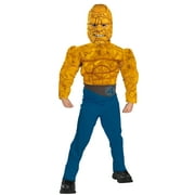 Disguise Boys 'Fantastic 4,The Thing' Super Hero Costume,Brown/Blue, M