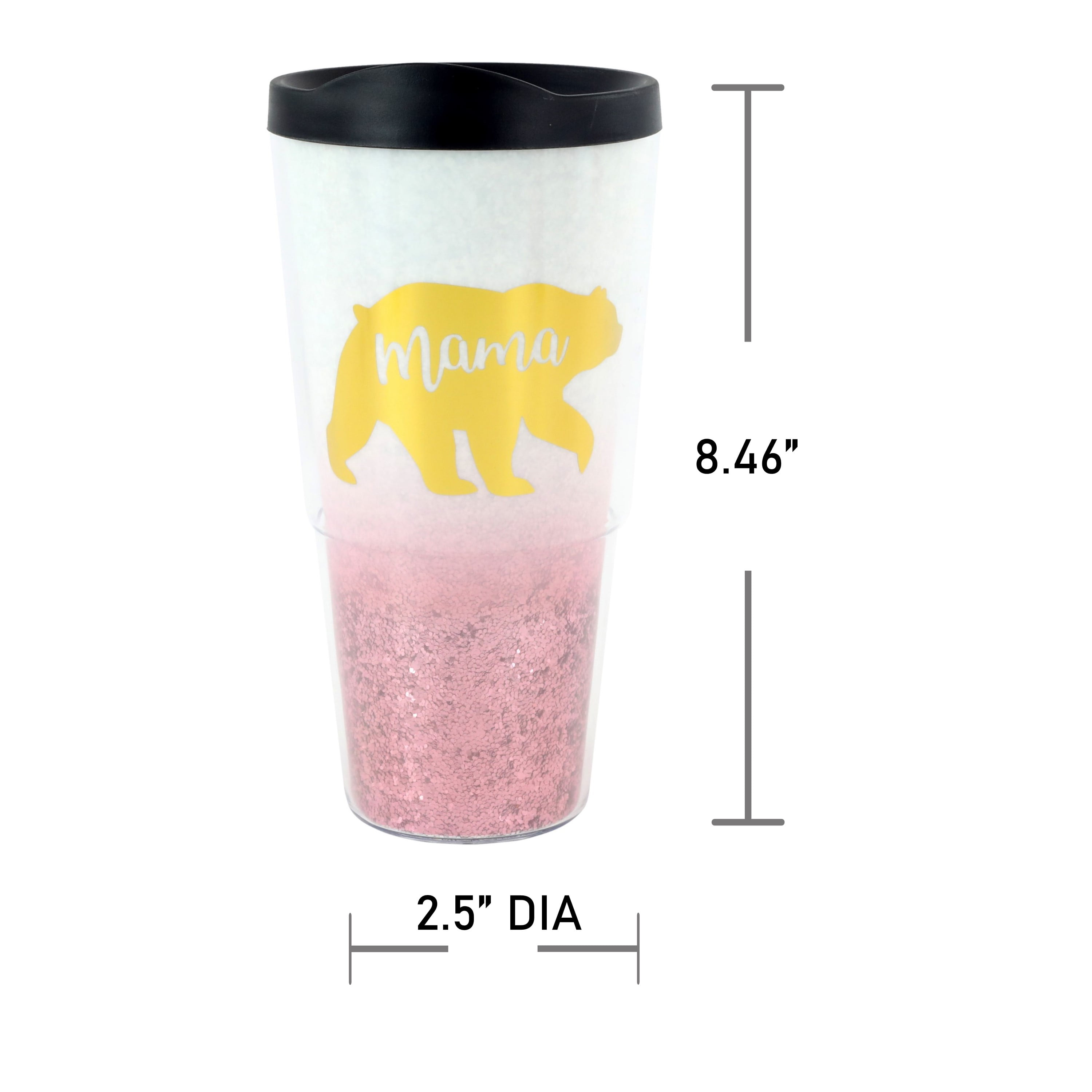 Mama Bear Navy & Rose Gold Glitter Tumbler – Our Whimsical Willow Creations