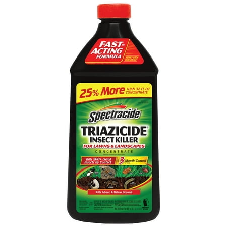 Spectracide Triazicide Insect Killer for Lawns & Landscapes Concentrate, 40-fl (Best Grub Killer On The Market)